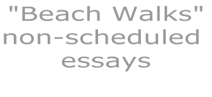 "Beach Walks" non-scheduled  essays  